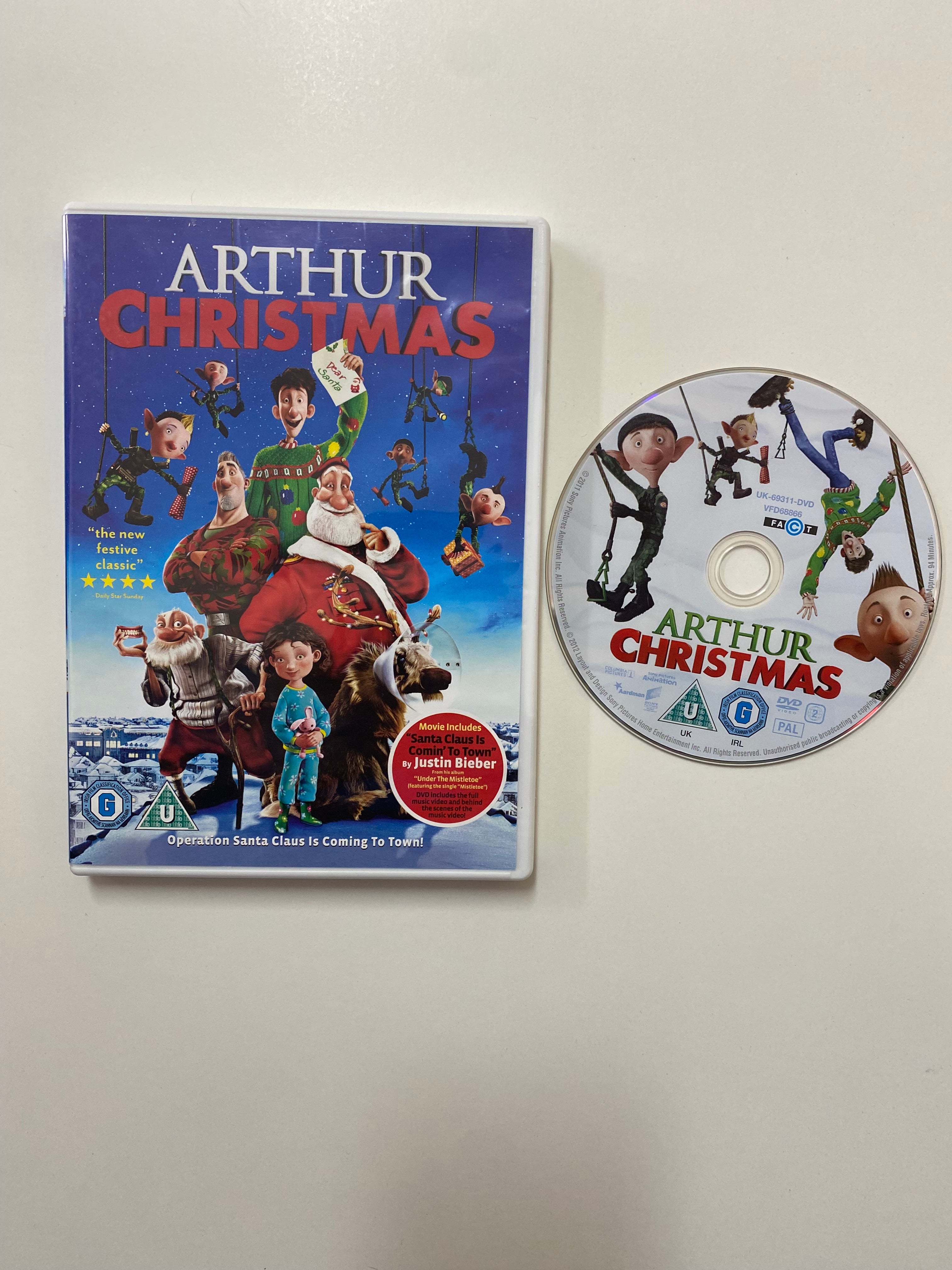 Arthur Christmas DVD - Pre-owned
