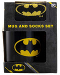 Batman Mug and Socks Set - Yellow Symbol