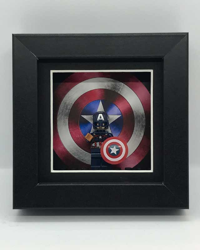 Mini Figure Frame - Captain America - Single
