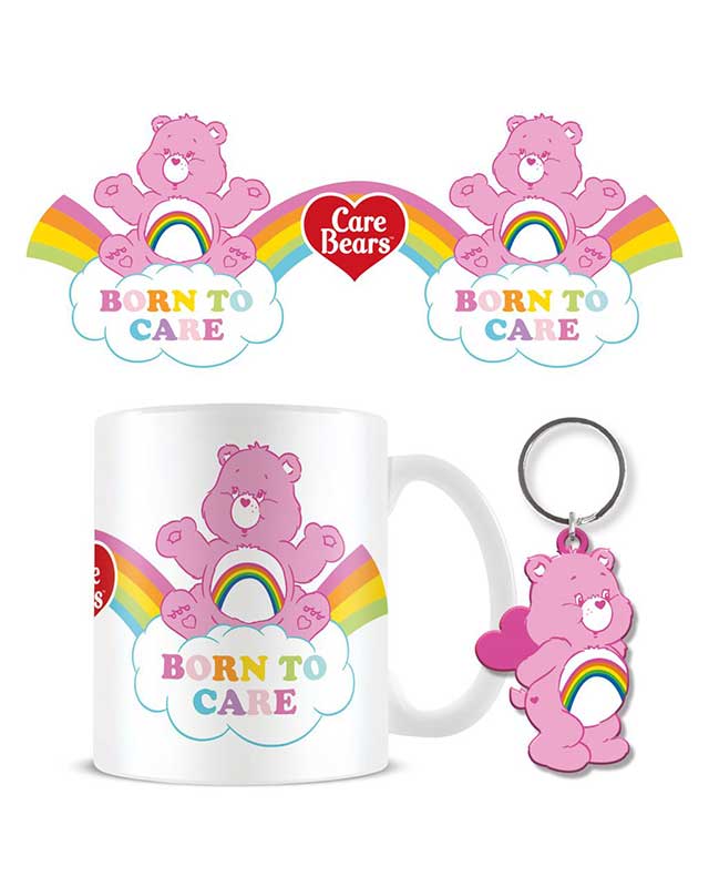Care Bears Mug and Keyring Set - Born to Care