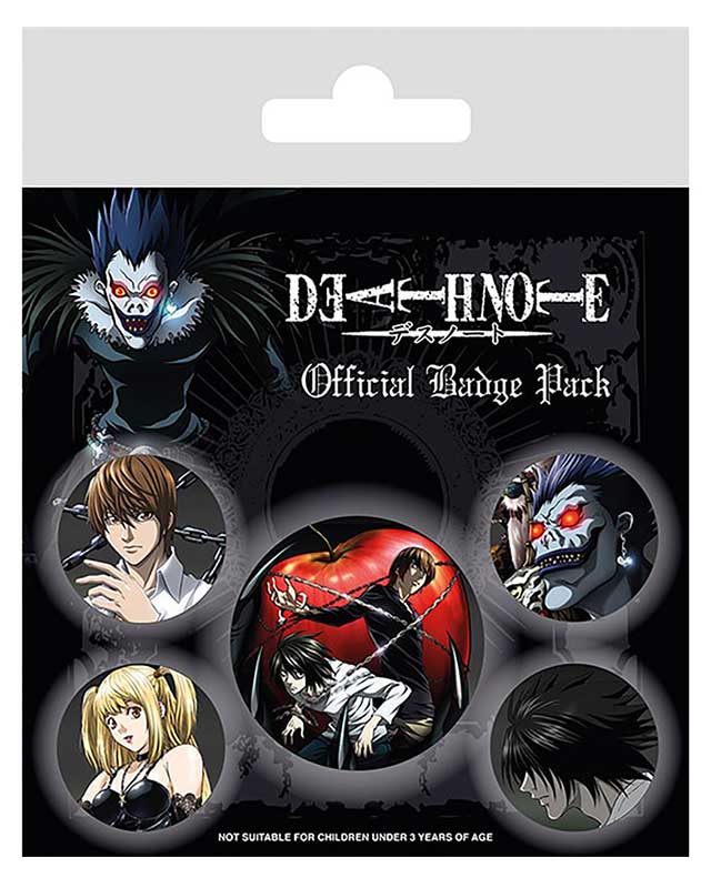 Death Note 5-Piece Badge Pack