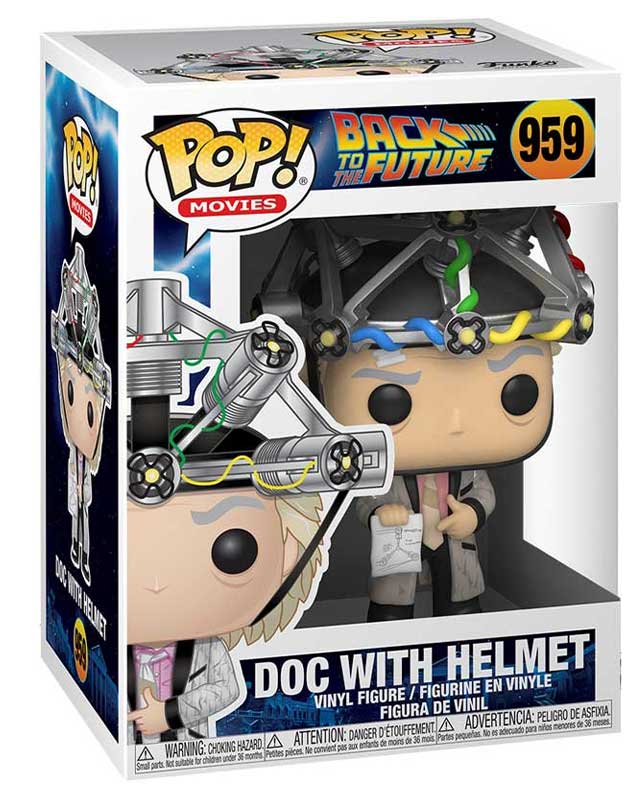 Doc Brown with Helmet #959 - Back to the Future - Funko Pop! Vinyl Figure