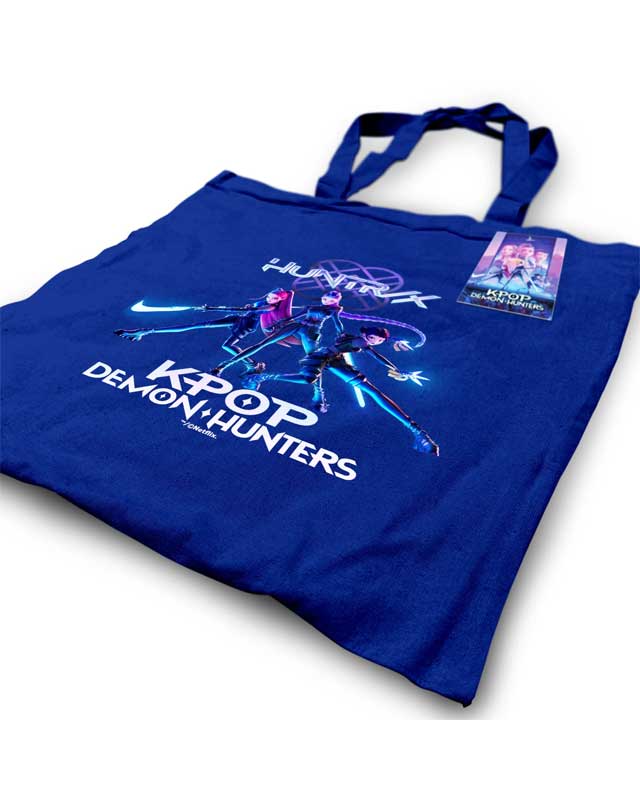 K-Pop Demon Hunters Huntrix Tote Bag Navy Blue