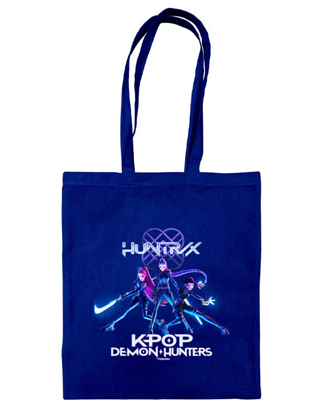 K-Pop Demon Hunters Huntrix Tote Bag Navy Blue