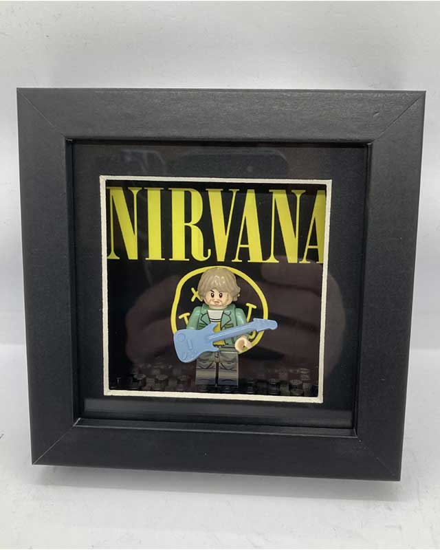 Mini Figure Frame - Kurt Cobain Nirvana - Single