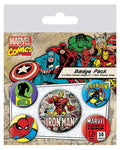 Marvel Comics 5-Piece Badge Pack - Iron Man