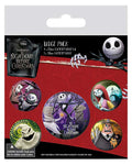Nightmare Before Christmas 5-Piece Badge Pack - Characters