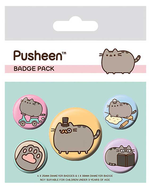 Pusheen 5-Piece Badge Pack - Fancy