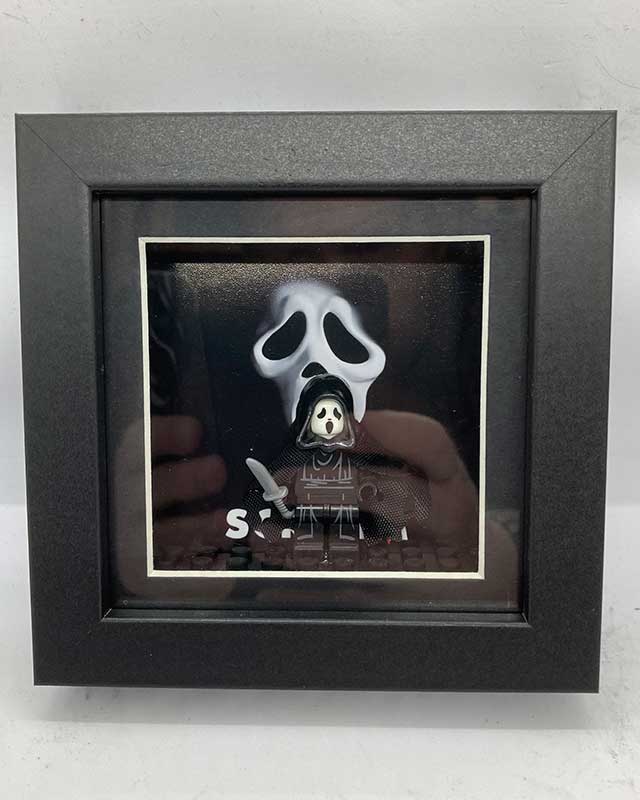 Mini Figure Frame - Scream Ghost Face - Single
