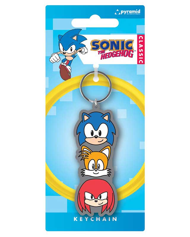 Sonic the Hedgehog PVC Keychain - Trio Stack