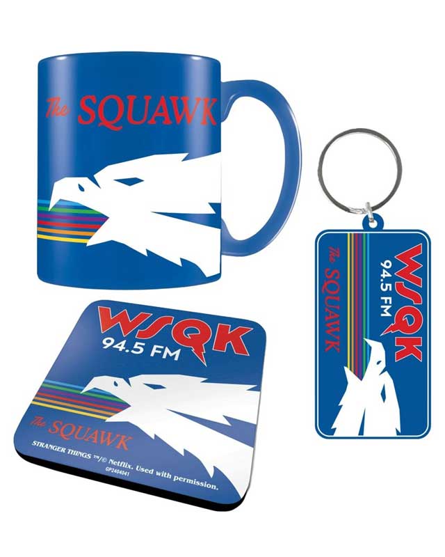 Stranger Things Mug Gift Set - WSQK Squawk FM