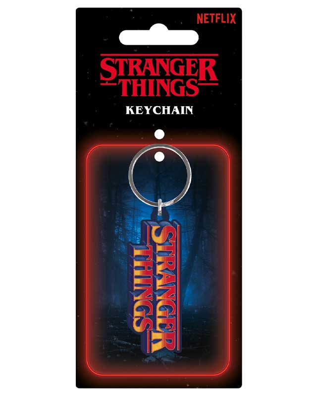 Stranger Things Metal Keyring - Retro Logo