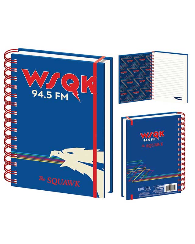 Stranger Things A5 Wiro Notebook - WSQK Squawk FM