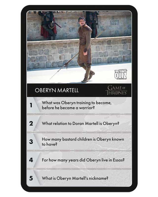 Top Trumps Ultimate Quiz - Game of Thrones Edition